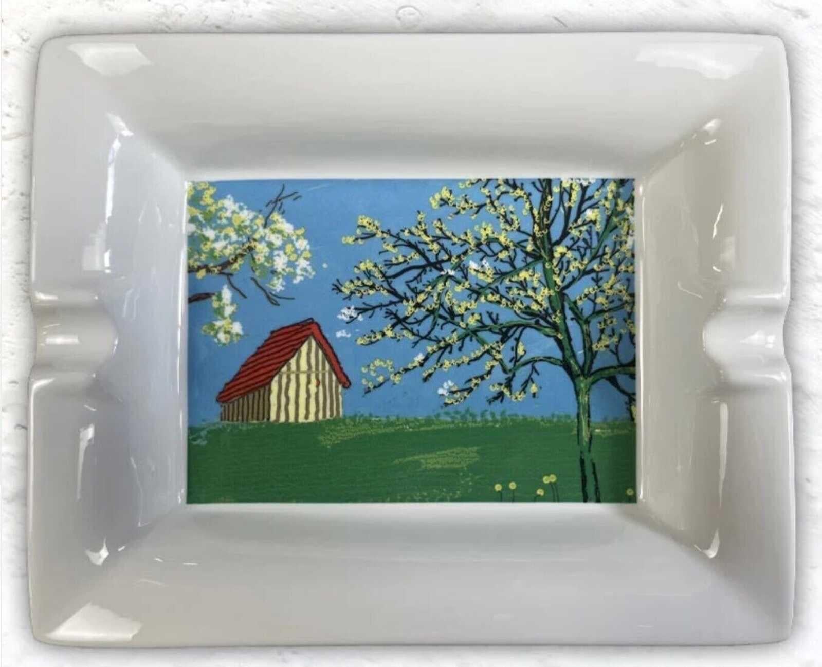 Un año en Normandía Cenicero - Art de David Hockney