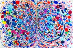 Multicolor Butterfly Diptych on paper 2024