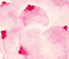 Circle of Pink Boobs Watercolor Tondo