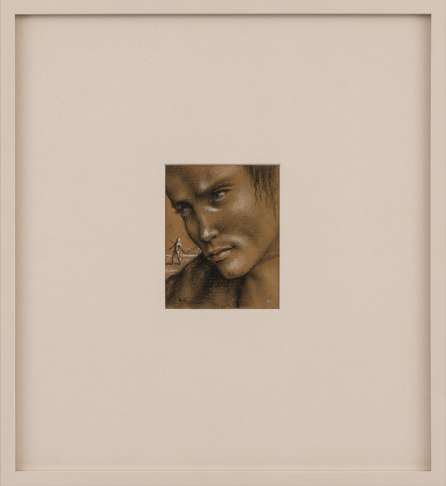 Framed Porträtzeichnungen und - aquarelle