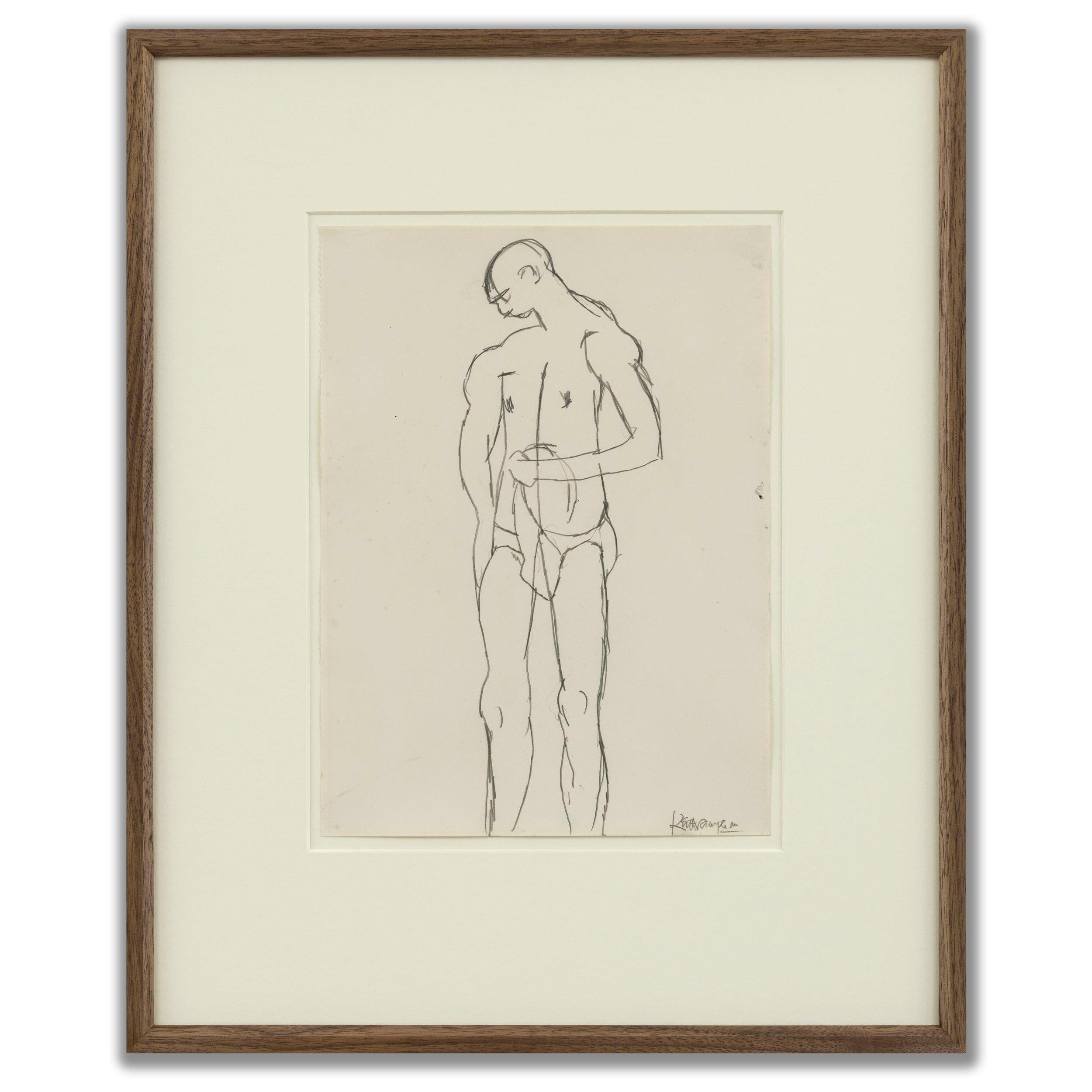 Keith Vaughan Figurative Art - Standing Figure