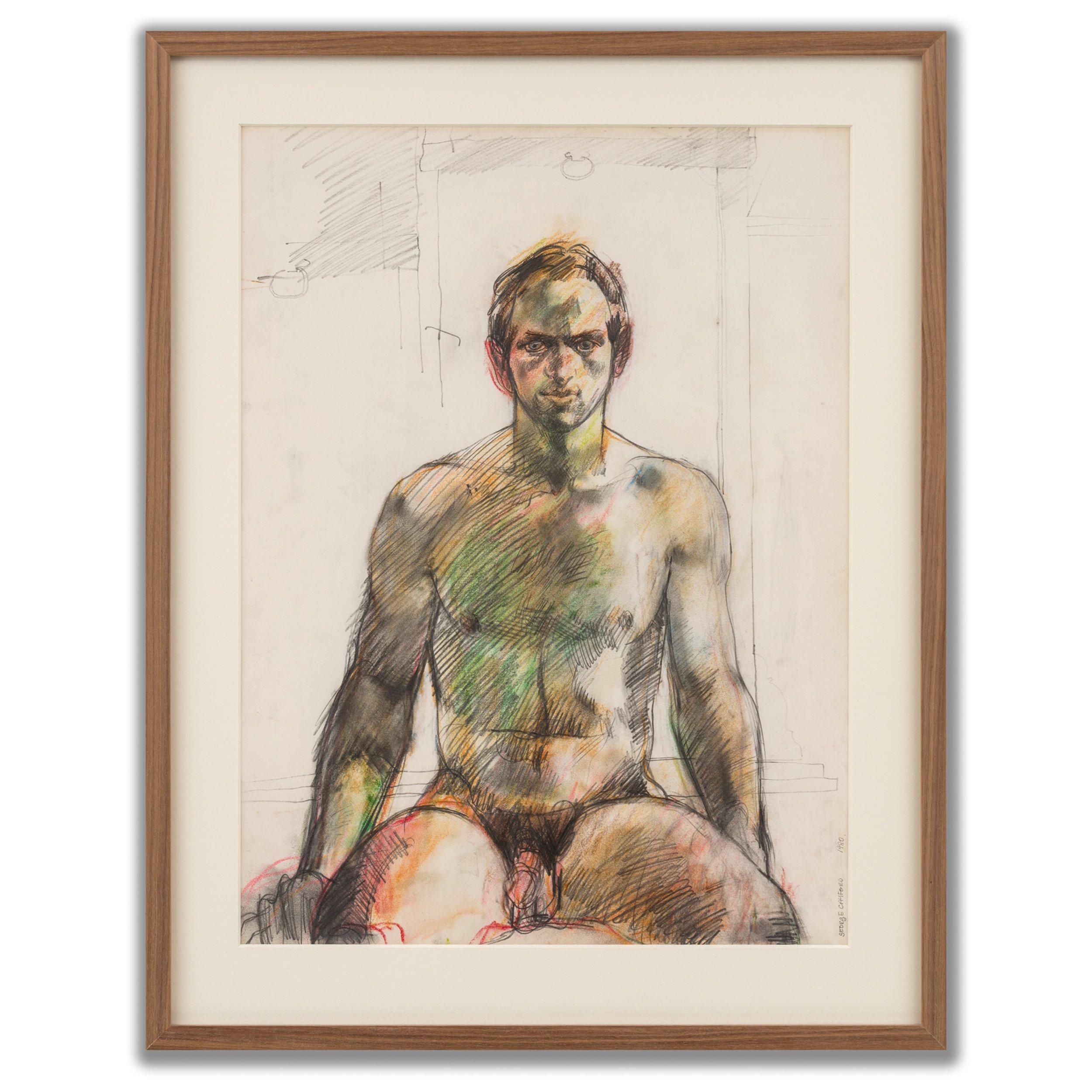Figurative Art de George Cayford - Desnudo sentado