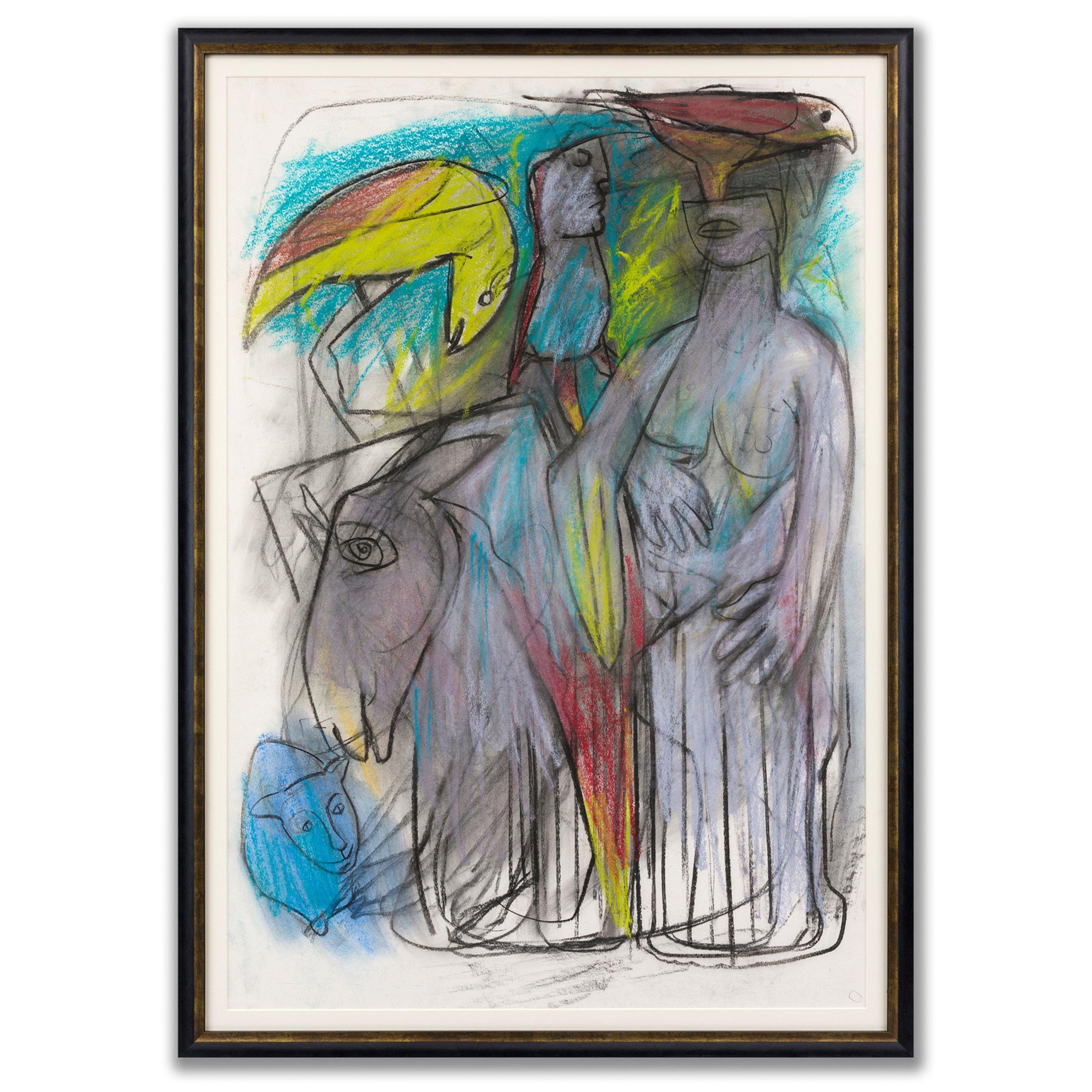 Moderne Figurative Zeichnungen und Aquarelle
