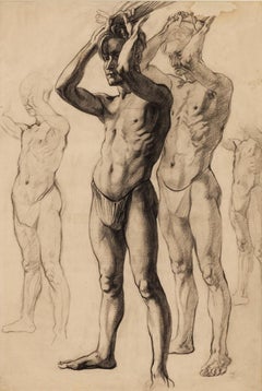 Studies of Man with Arms Raised