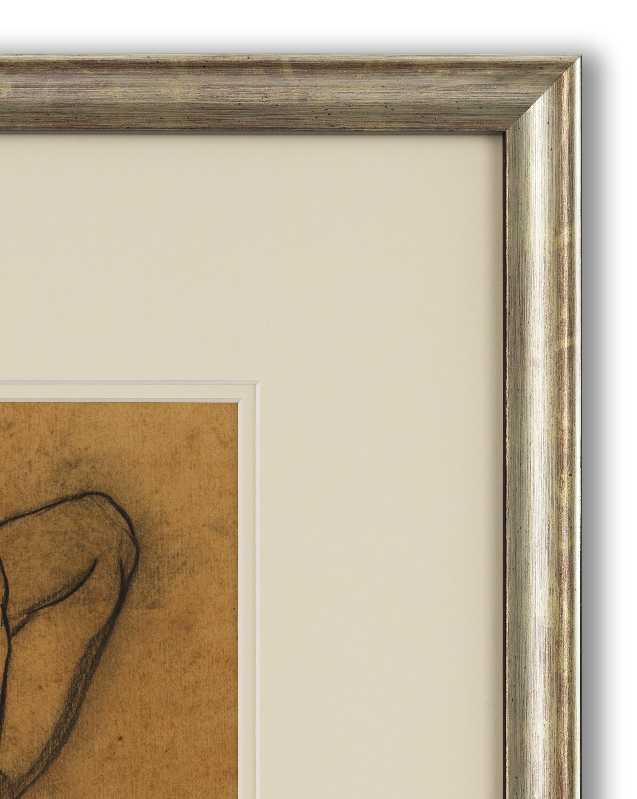 Craie noire et rouge sur papier, signé et daté (en bas à droite), 31cm x 27cm (50cm x 45cm encadré). 

Delmotte était un peintre, un dessinateur, un aquarelliste et un sculpteur belge. D'abord peintre réaliste, il est influencé par l'expressionnisme