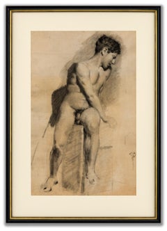 Spanish School, Academic Study (Male Nude)