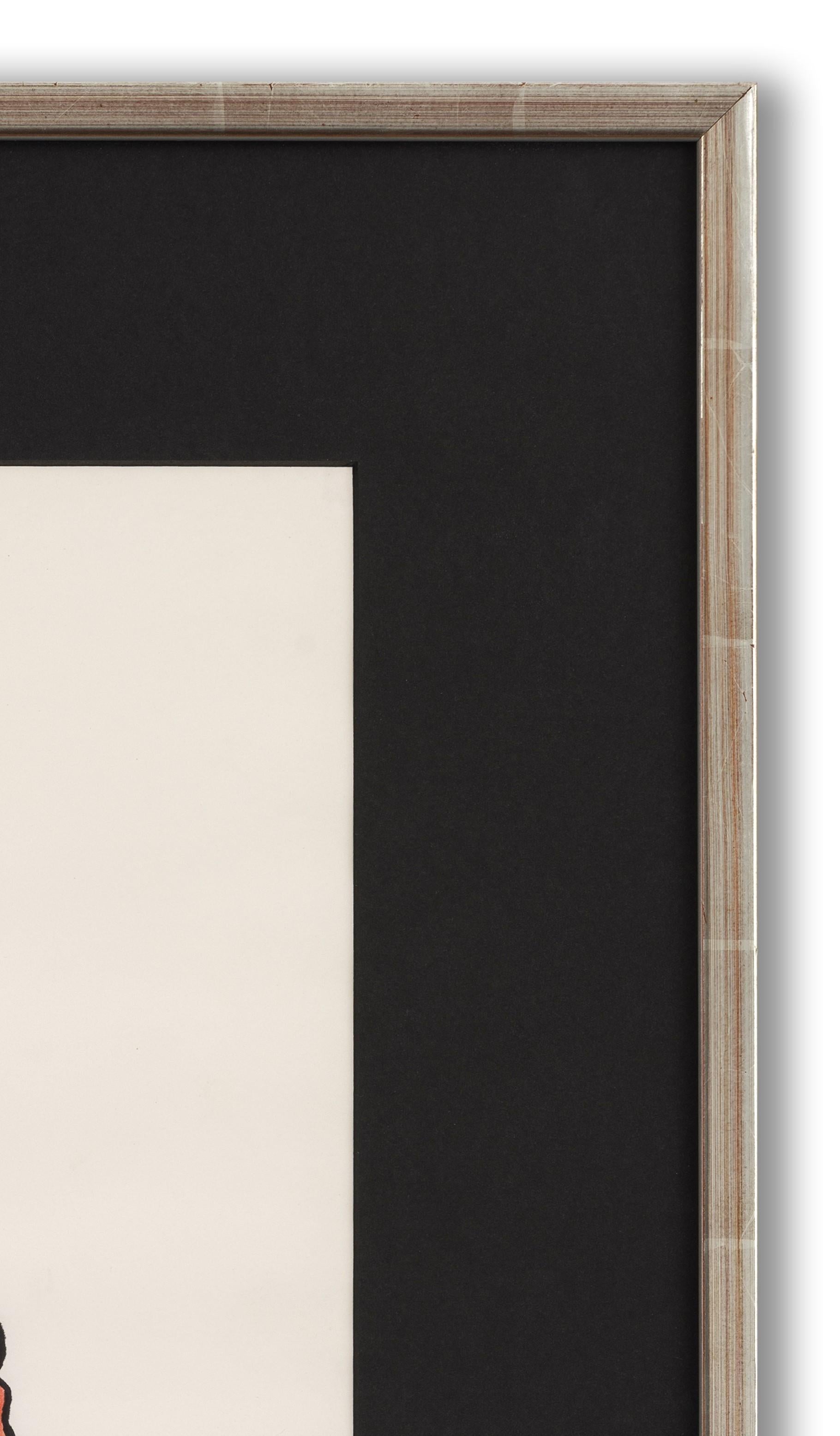 Aquarell, Filzstift und Bleistift auf Papier, betitelt (unten links), 48cm x 37cm, (70cm x 58cm gerahmt). Es befindet sich in seinem ursprünglichen Rahmen, obwohl das Glas und die Fassung ersetzt wurden. 

Patrick Procktor war Teil einer