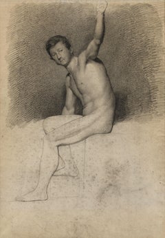 French School, Academic Study (Male Nude)