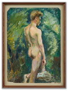 Male Nude in a Landscape