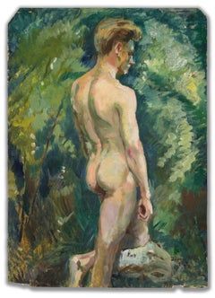 Male Nude in a Landscape