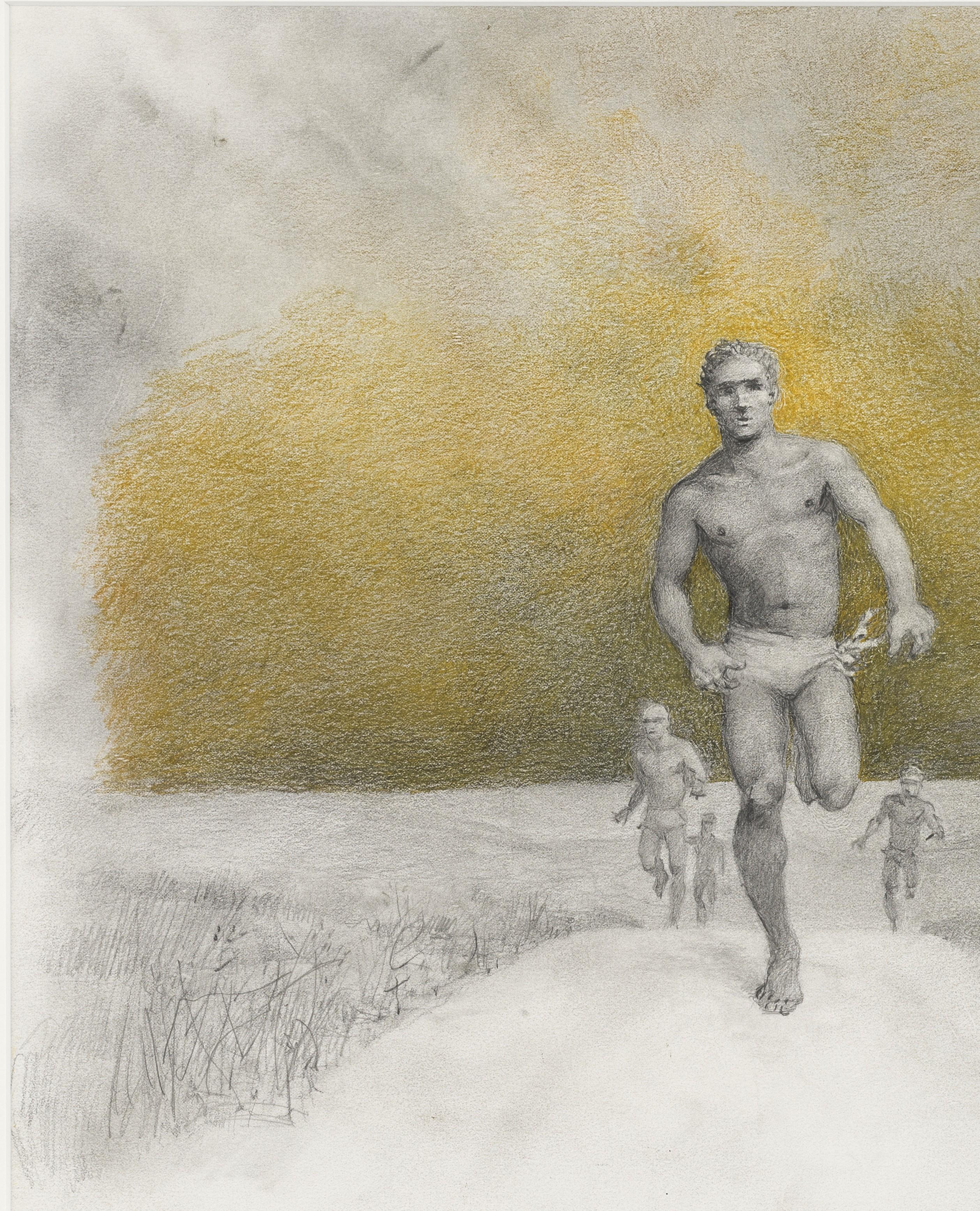 Running Men - Contemporary Art by John B Lear