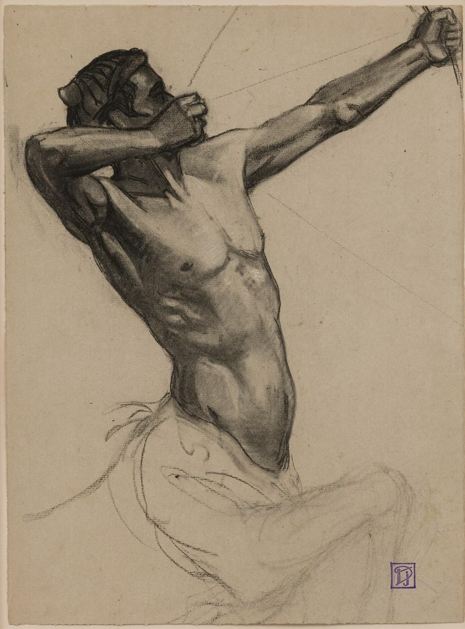 Academic Study (Centaur) - Art by Jean Durand