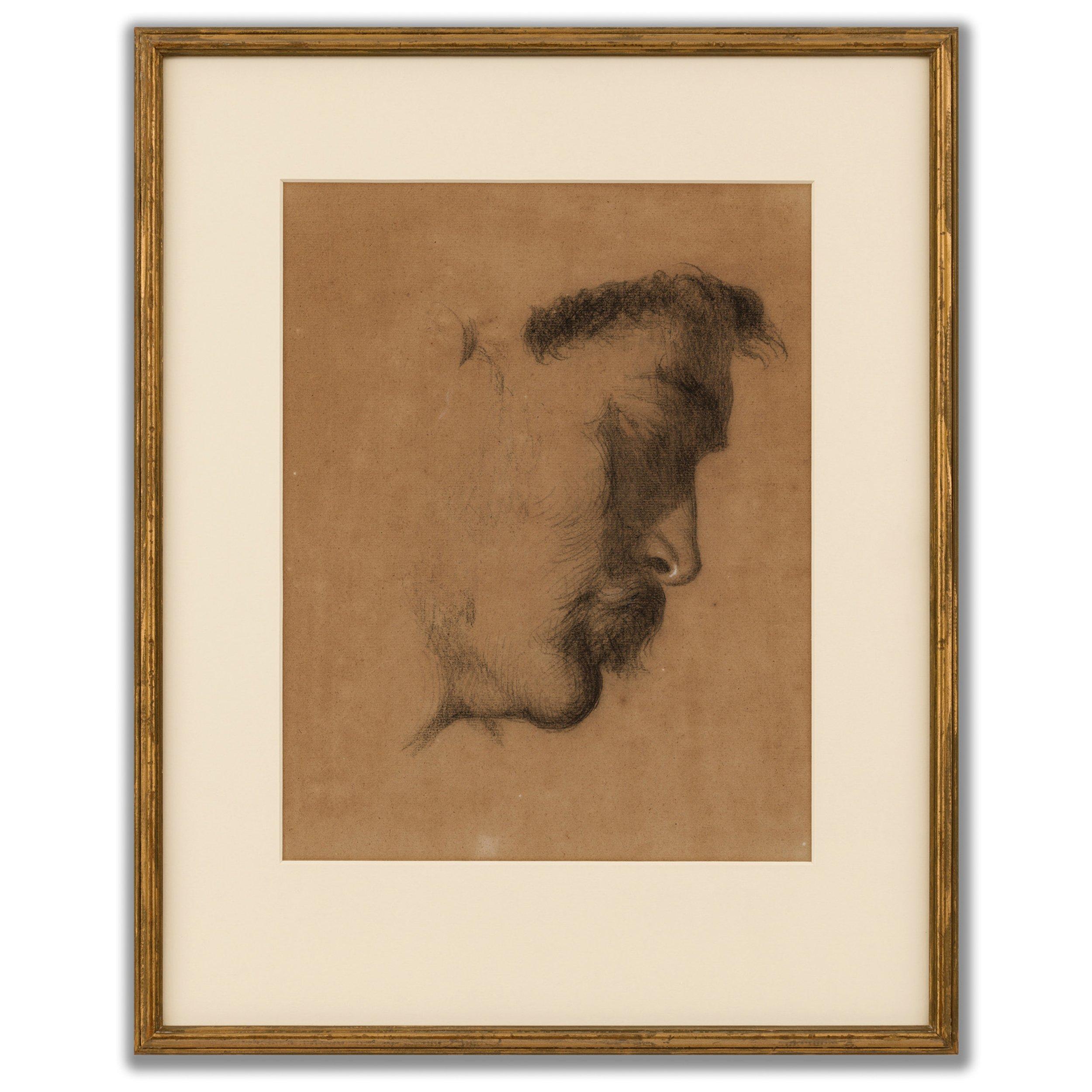 Portrait of a Man’s Head - Art by William Etty R.A.