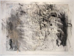 Olivebridge Drawing No. 1 (Gestural Charcoal Drawing floated in custom frame)