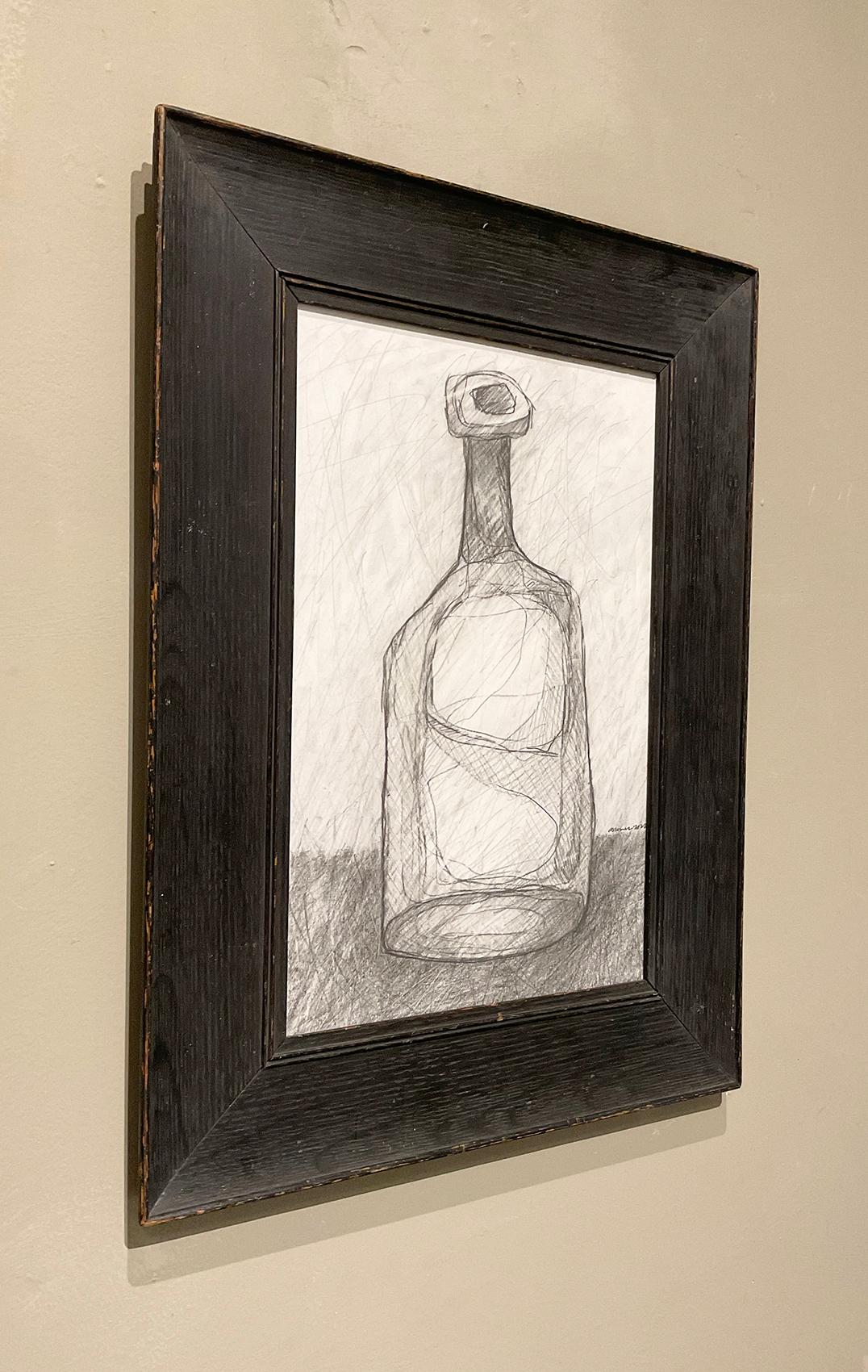 still life drawing bottle