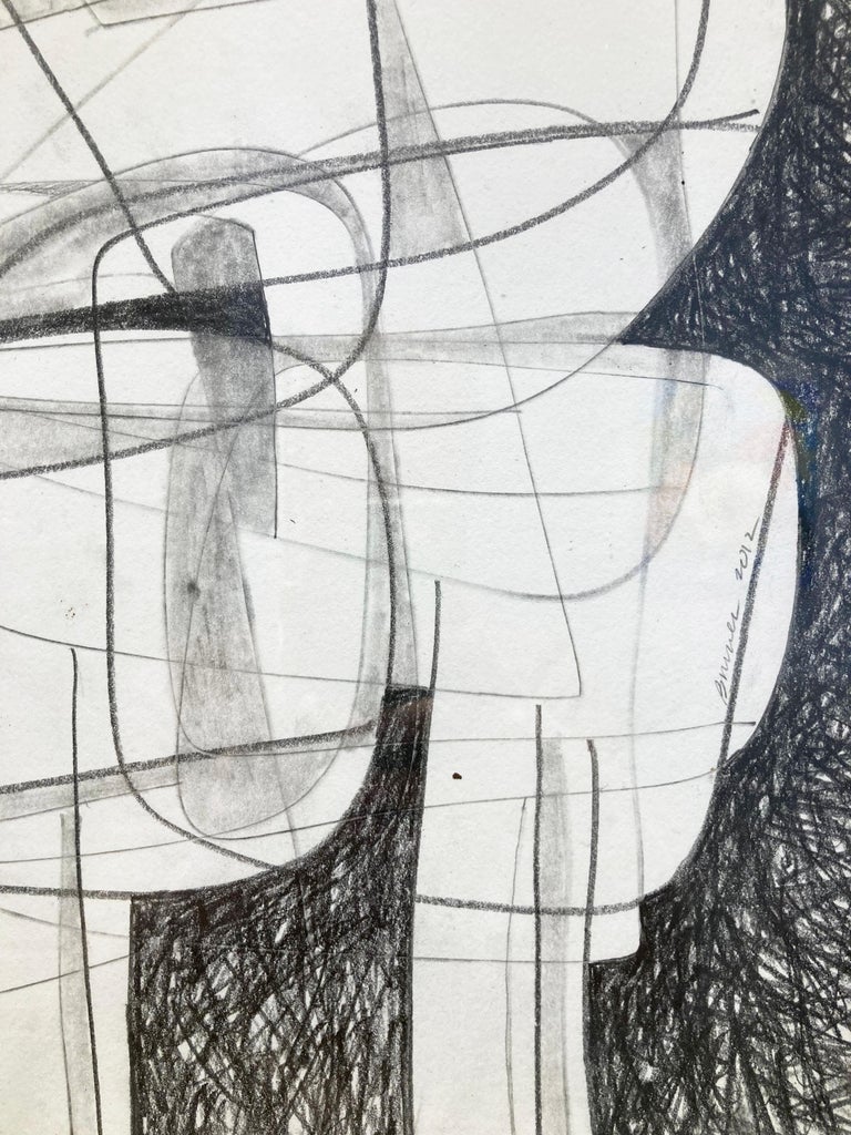 David Dew Bruner - projet Sutherland VII : dessin cubiste abstrait en ...
