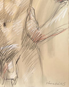 MB 085A (Dessin d'après nature contemporain d'un homme nu par Mark Beard)