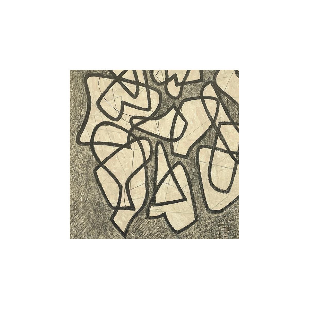 Untitled 21 (dessin abstrait en monochrome avec des gestes vifs et des marques audacieuses) de Ralph Stout
réalisée en 2020
graphite et acrylique sur papier Arches
22 x 30 pouces sans cadre
Signé par l'artiste, en bas à droite

Les dessins non