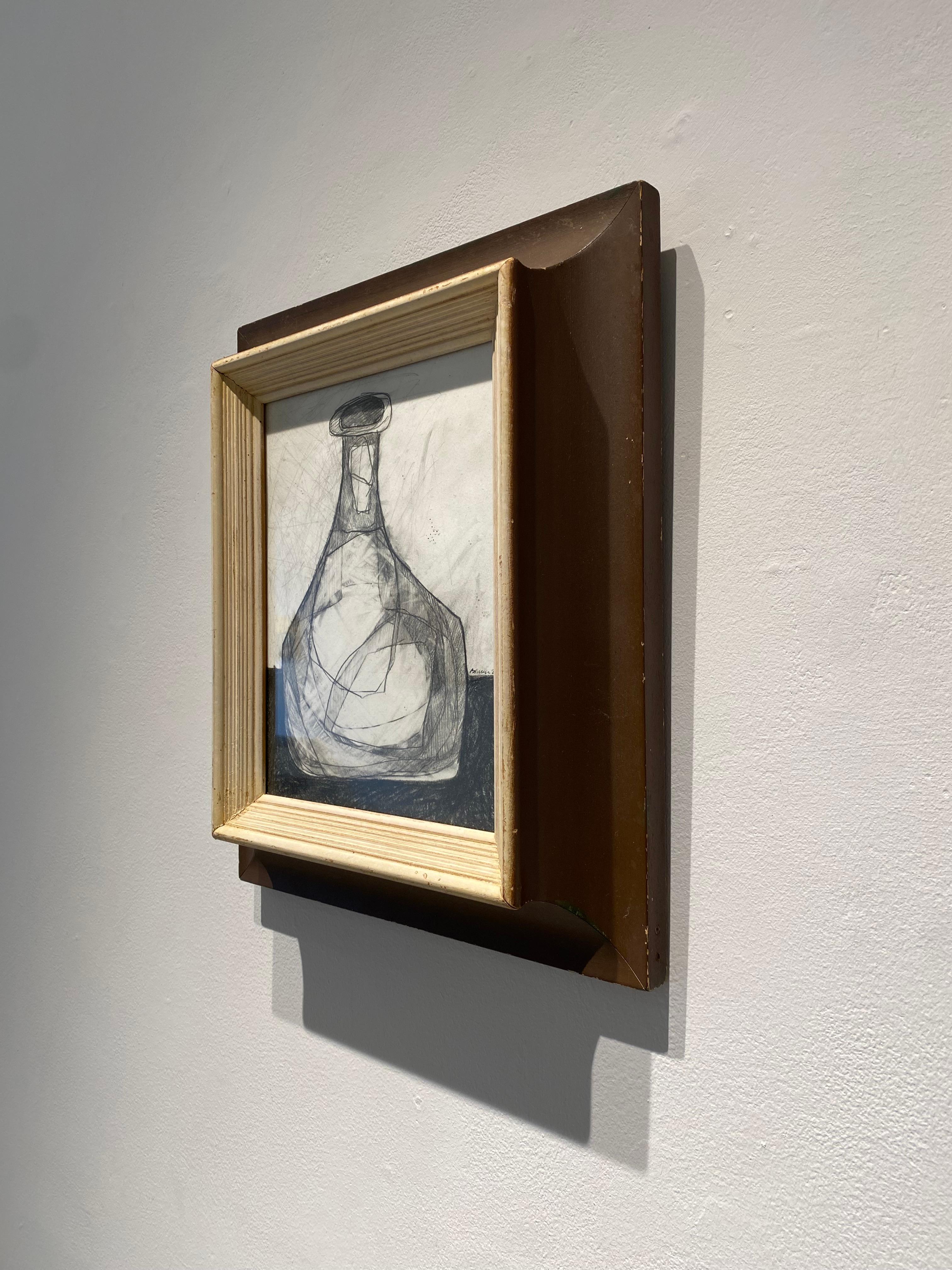 Morandi Bottle (Gestural Drawing by David Dew Bruner) For Sale 1