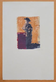 Untitled 25 (Figurative Drawing Polaroid Transfer of a Boy in Cowboy Costume)
