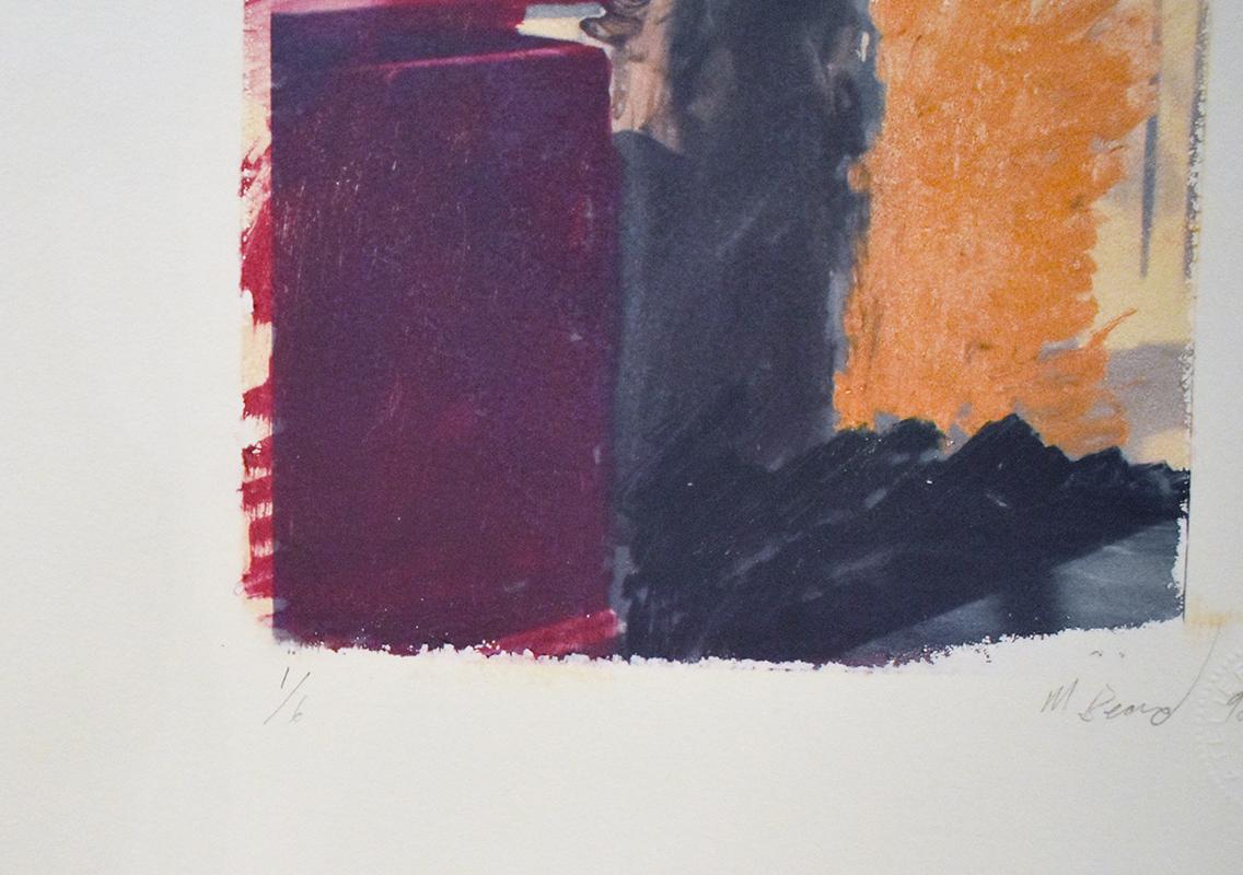Senza titolo 25 (Disegno figurativo Trasferimento di polaroid di un ragazzo in costume da cowboy) - Figurative Photograph Beige di Mark Beard