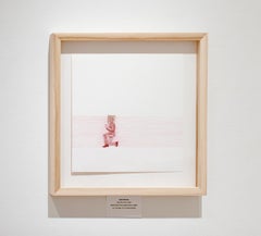 Italien (Der Verehrer): farbige Bleistiftzeichnung und einzigartiger Stempel