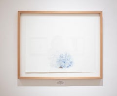 Republique du Congo (geflügelt): Pastellblauer Bleistiftzeichnung und Stempel des Flugzeugs