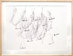 Contemporary, Minimalist Black and White Line Drawing  (Energy Clearing #13)