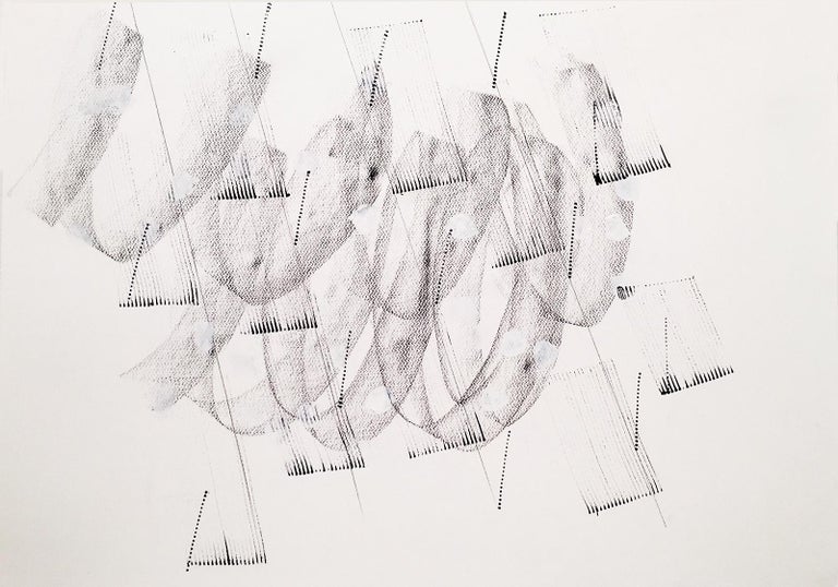 Jeanette Fintz Contemporary Minimalist Black And White Line
