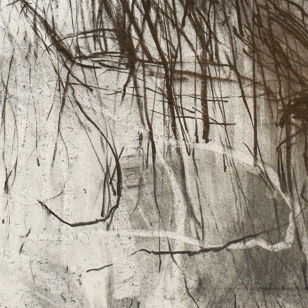 Olivebridge Drawing 30 (Abstract Charcoal Drawing in the Style of Cy Twombly) 2