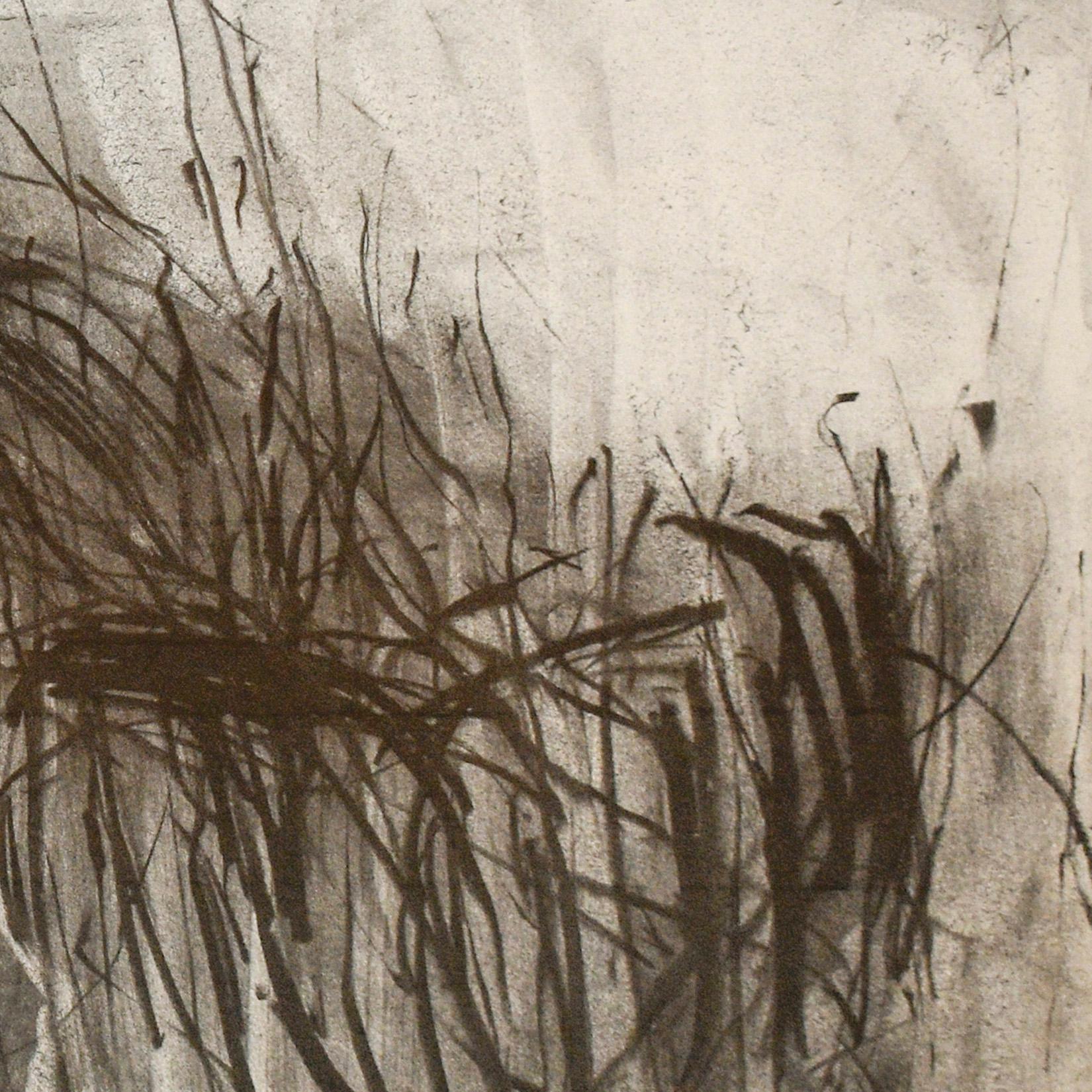 Olivebridge Drawing 30 (Abstract Charcoal Drawing in the Style of Cy Twombly) 1