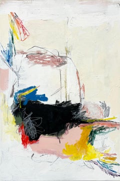 Rather be Levitating No. 3: Colorful Abstract Expressionist Painting on Canvas