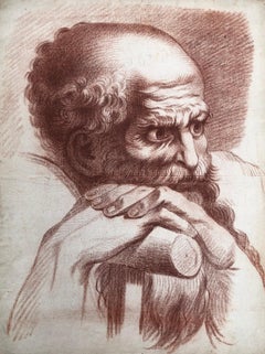 Portrait of a pensive man