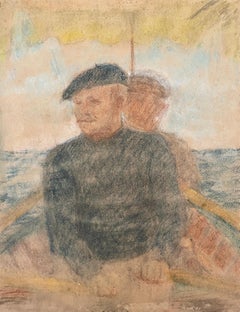 Pescatori, Disegno dell'inizio del XX secolo