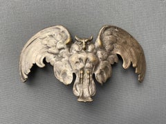 Silver Metal Owl, Belt Buckle Element?