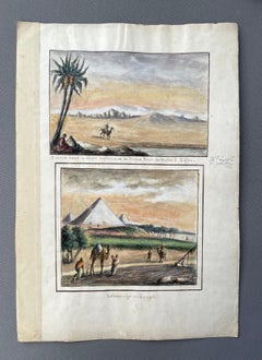 Egypt, Travel Watercolors, 19th Century