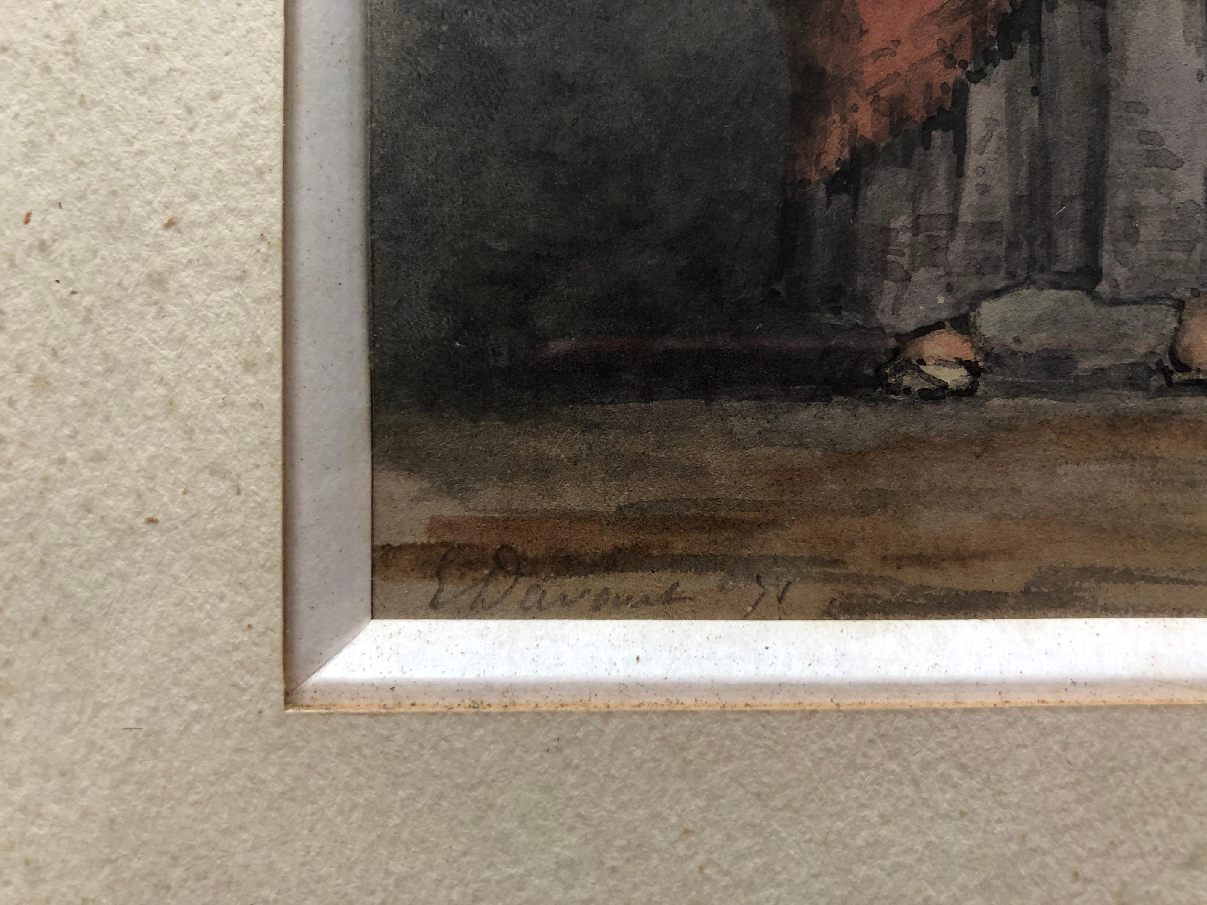 Orientalische Frau.
Aquarell aus dem 19. Jahrhundert.
Zu identifizierende Unterschrift.
Gerahmt und unter Glas.
Aquarell (auf Sicht): 20,5 x 10 cm
Rahmen: 33,5 x 23 cm
