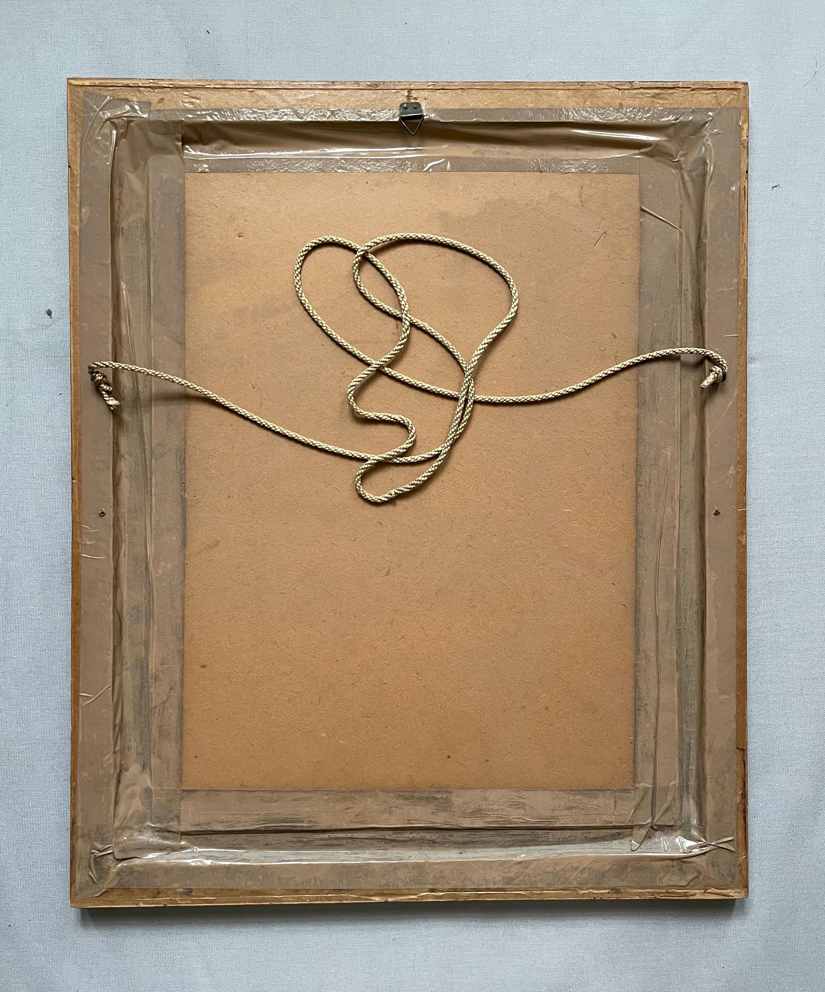 Portrait, Bahia, Brazil, 1974, Mixed Media, Signature To Be Identified For Sale 6