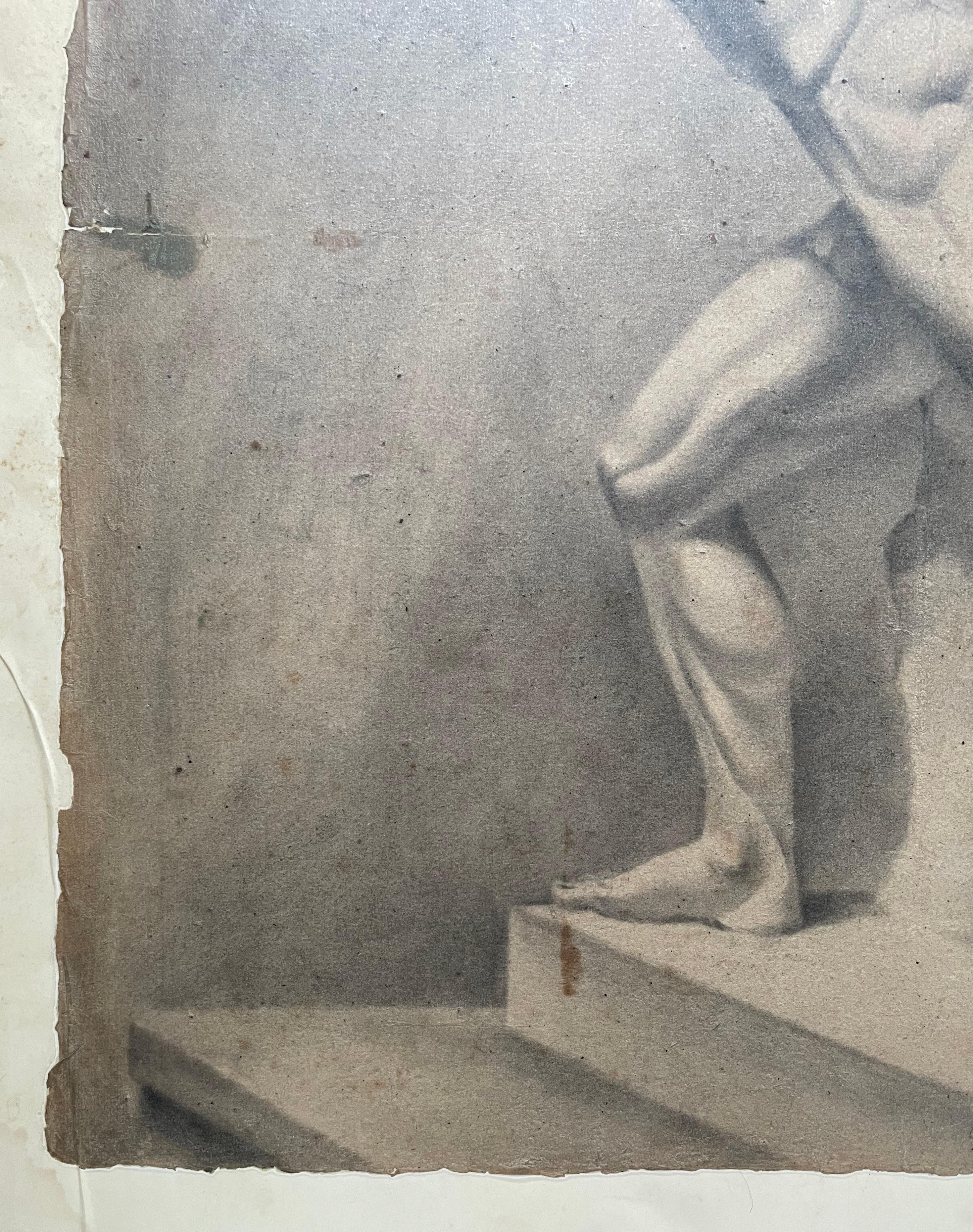 Naked Athlete, Drawing, 19th Century For Sale 2