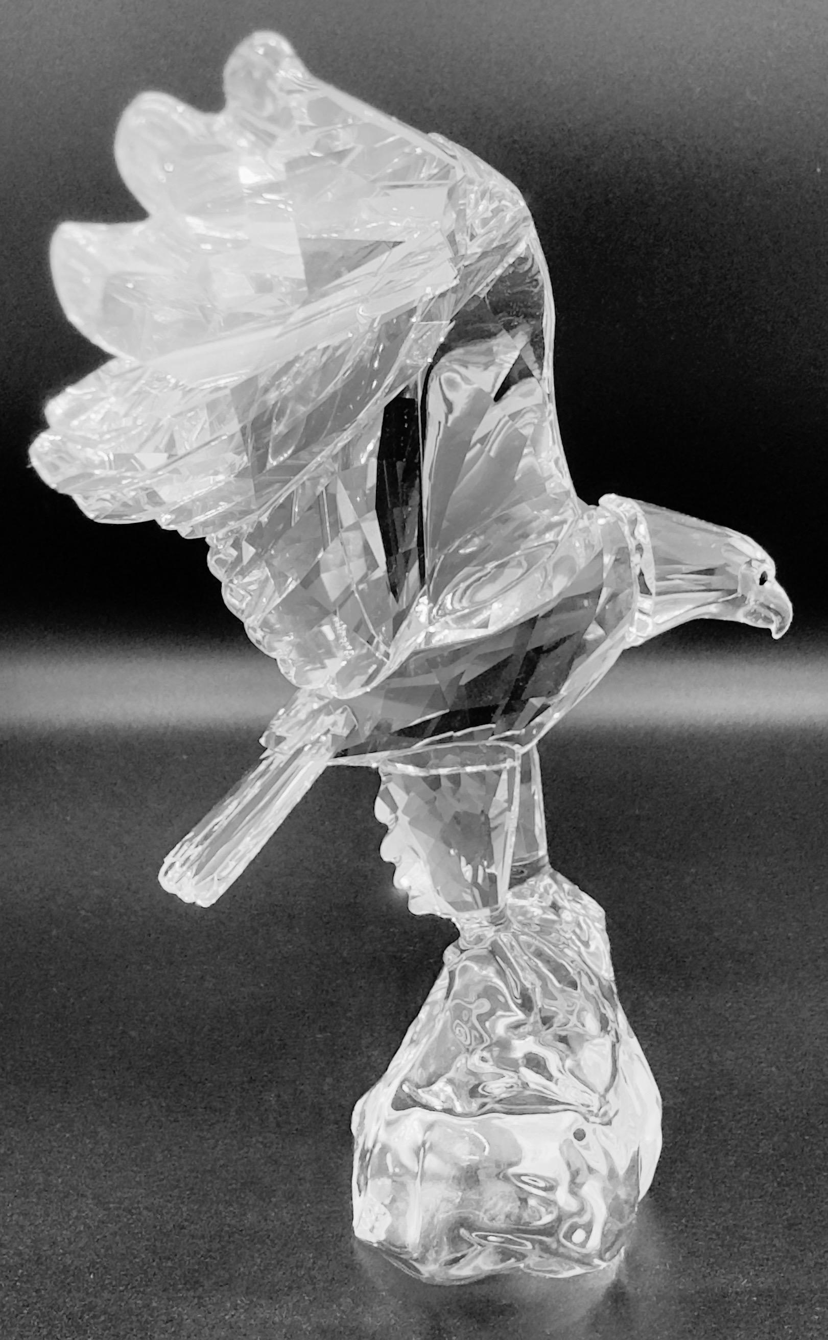 Rare Swarovski Crystal Eagle Figurine by Anton Hirzinger, Retired For Sale 1