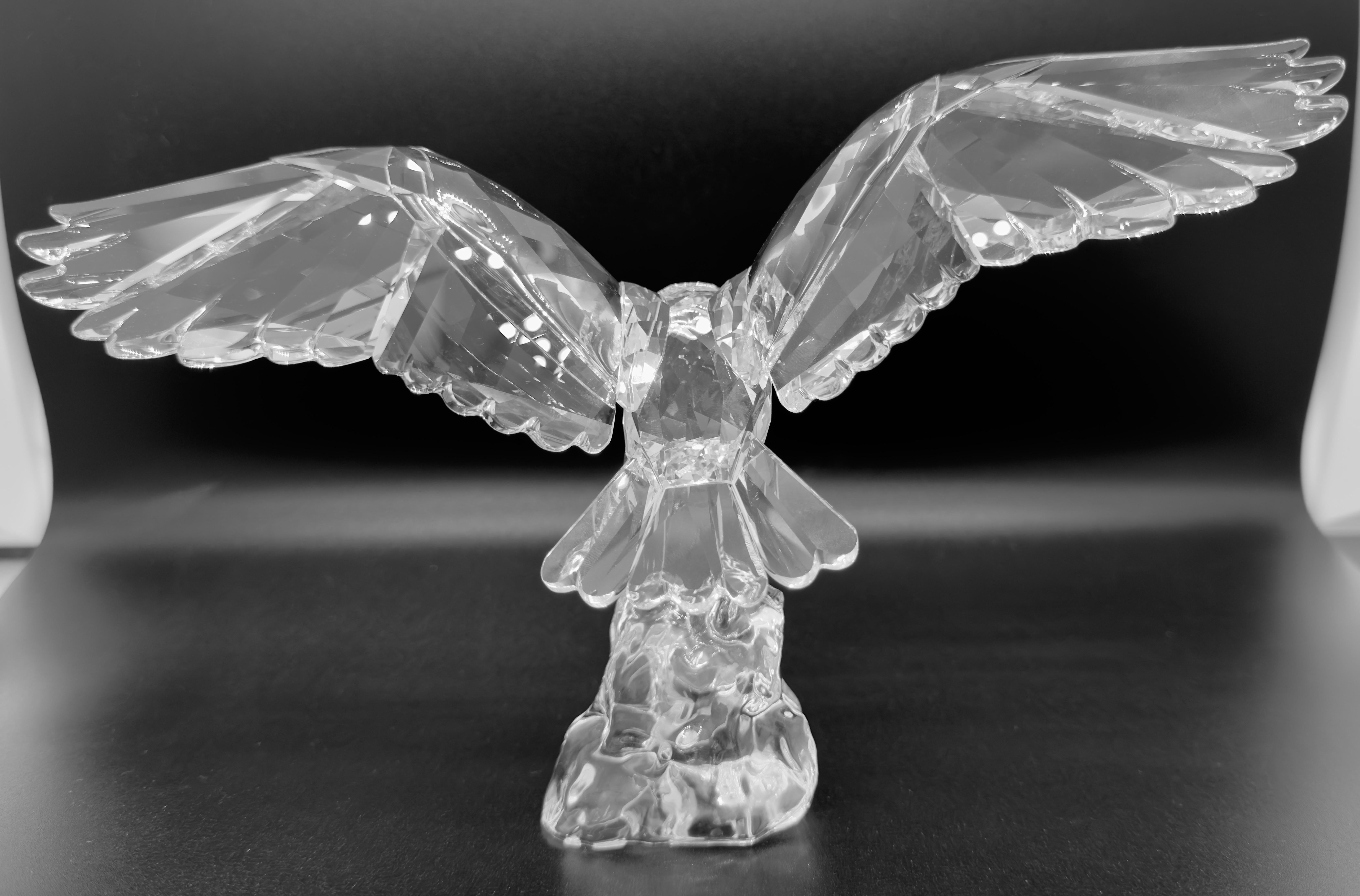 Rare Swarovski Crystal Eagle Figurine by Anton Hirzinger, Retired For Sale 2