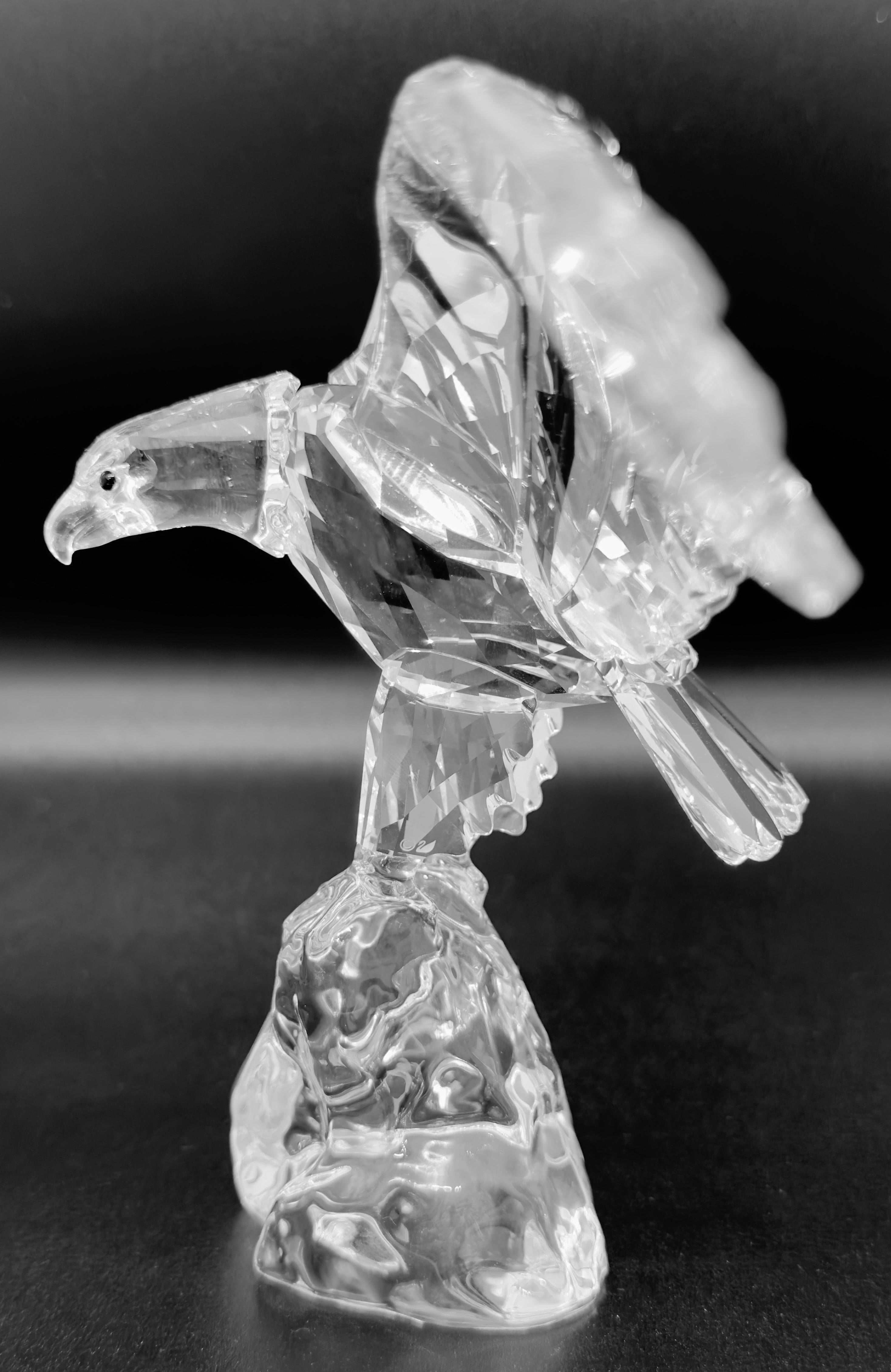 Rare Swarovski Crystal Eagle Figurine by Anton Hirzinger, Retired For Sale 3