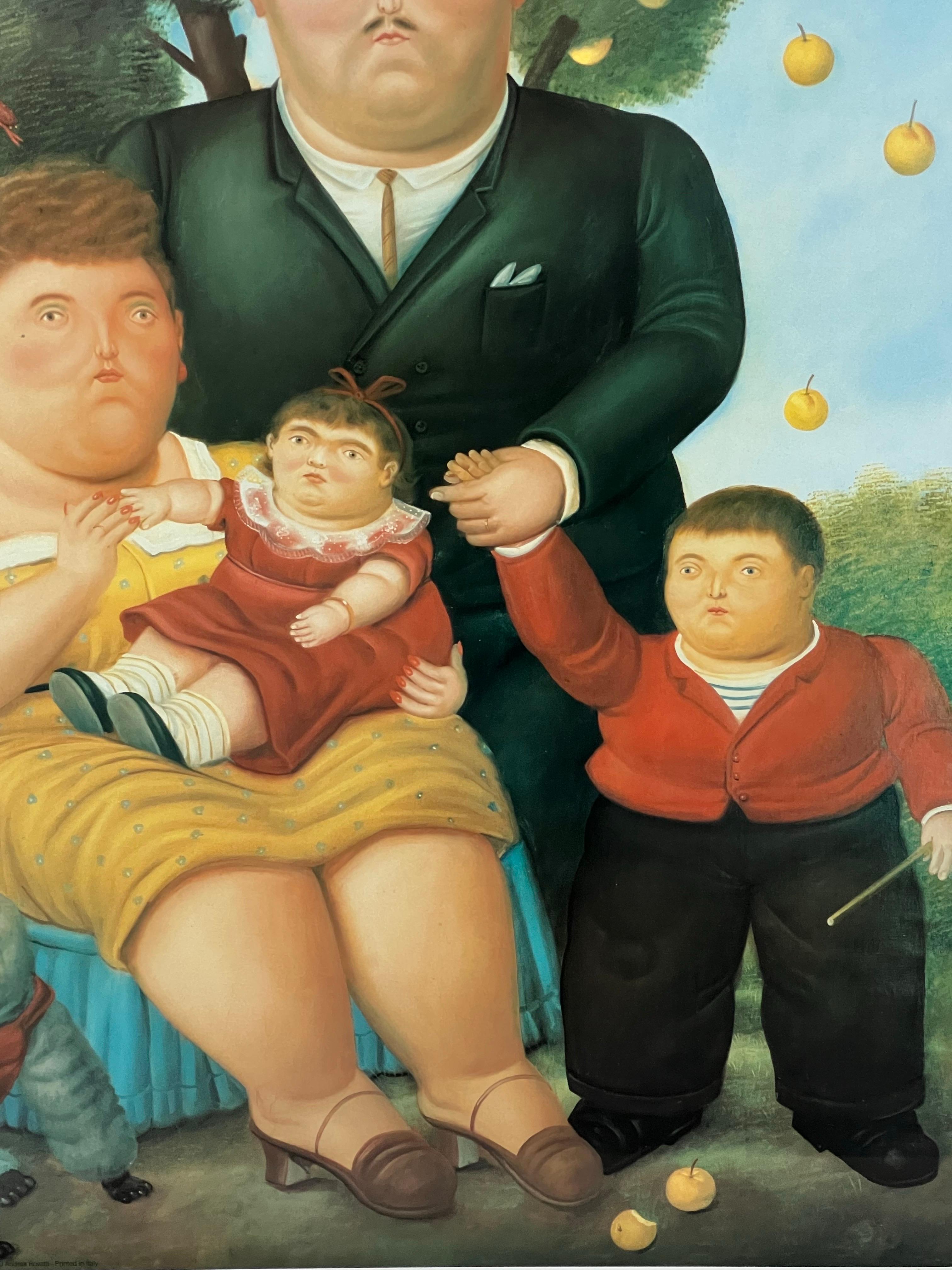 Fernando Botero Una Famiglia 1991 Poster Originale in vendita 3