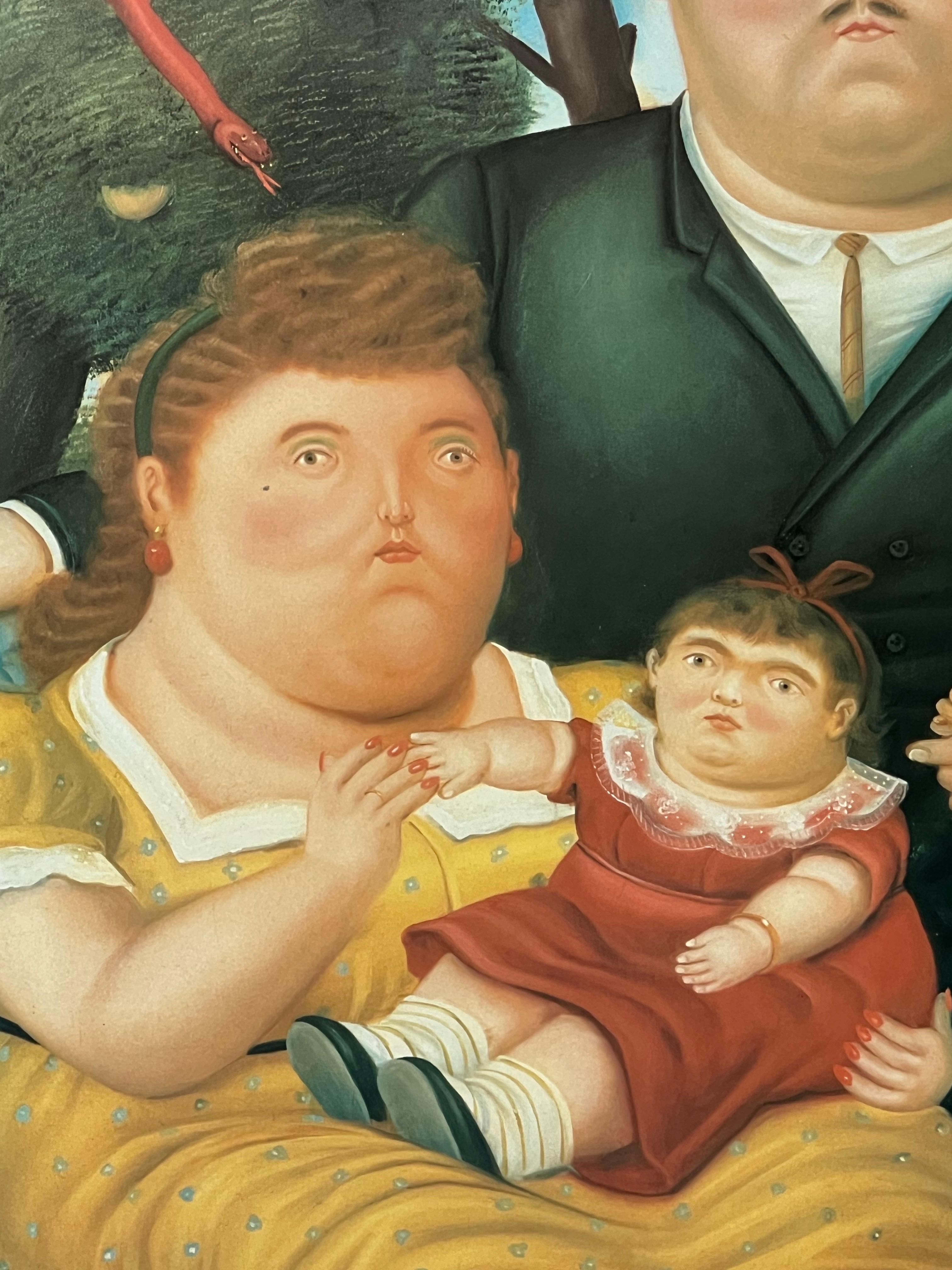 Fernando Botero Una Famiglia 1991 Poster Originale in vendita 4