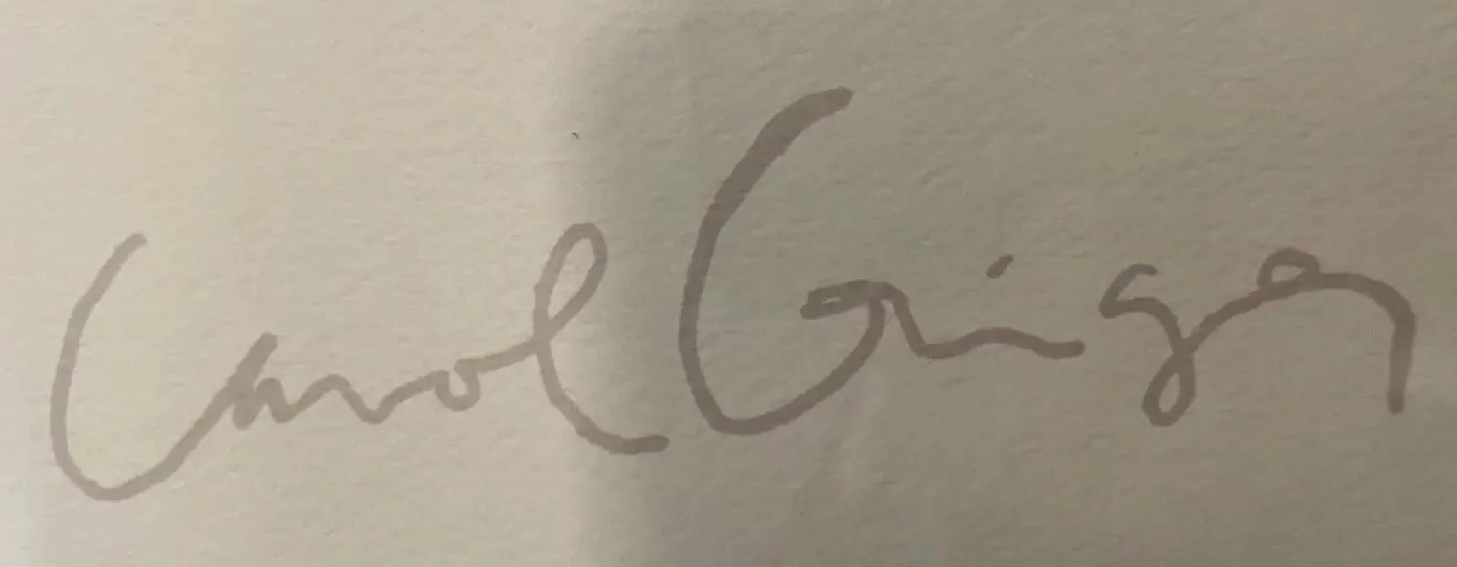 Lithographie amérindienne en aquarelle de Carole Greg, édition limitée, signée 2