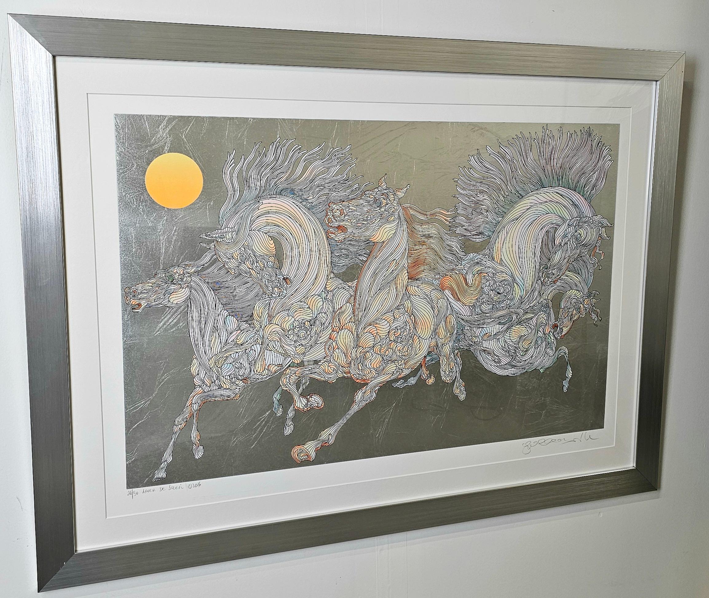Guillaume Azoulay Lever de Soleil Limitierte Auflage von Radierung Hand signiert und nummeriert im Angebot 2
