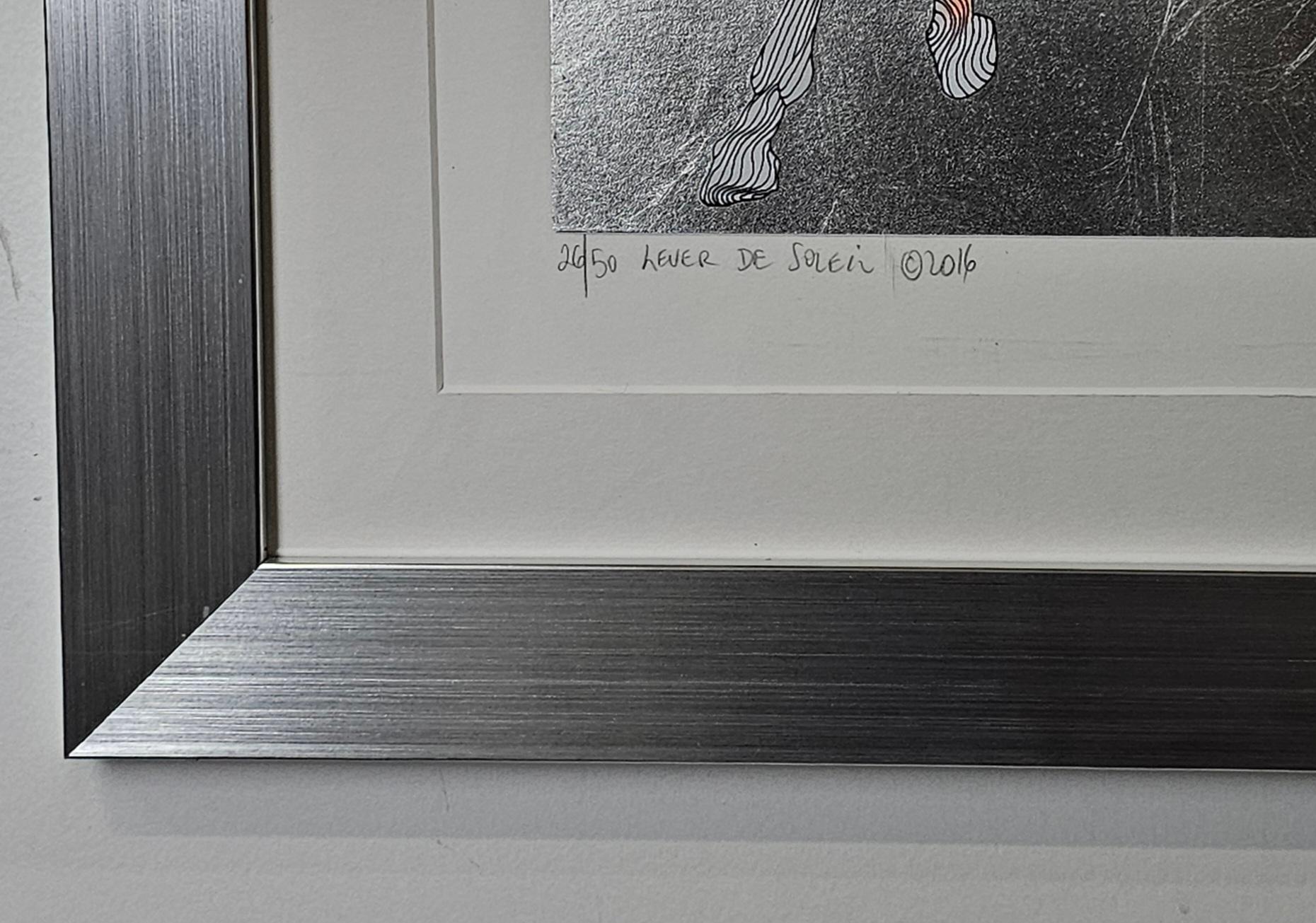 Guillaume Azoulay Lever de Soleil Limitierte Auflage von Radierung Hand signiert und nummeriert im Angebot 4