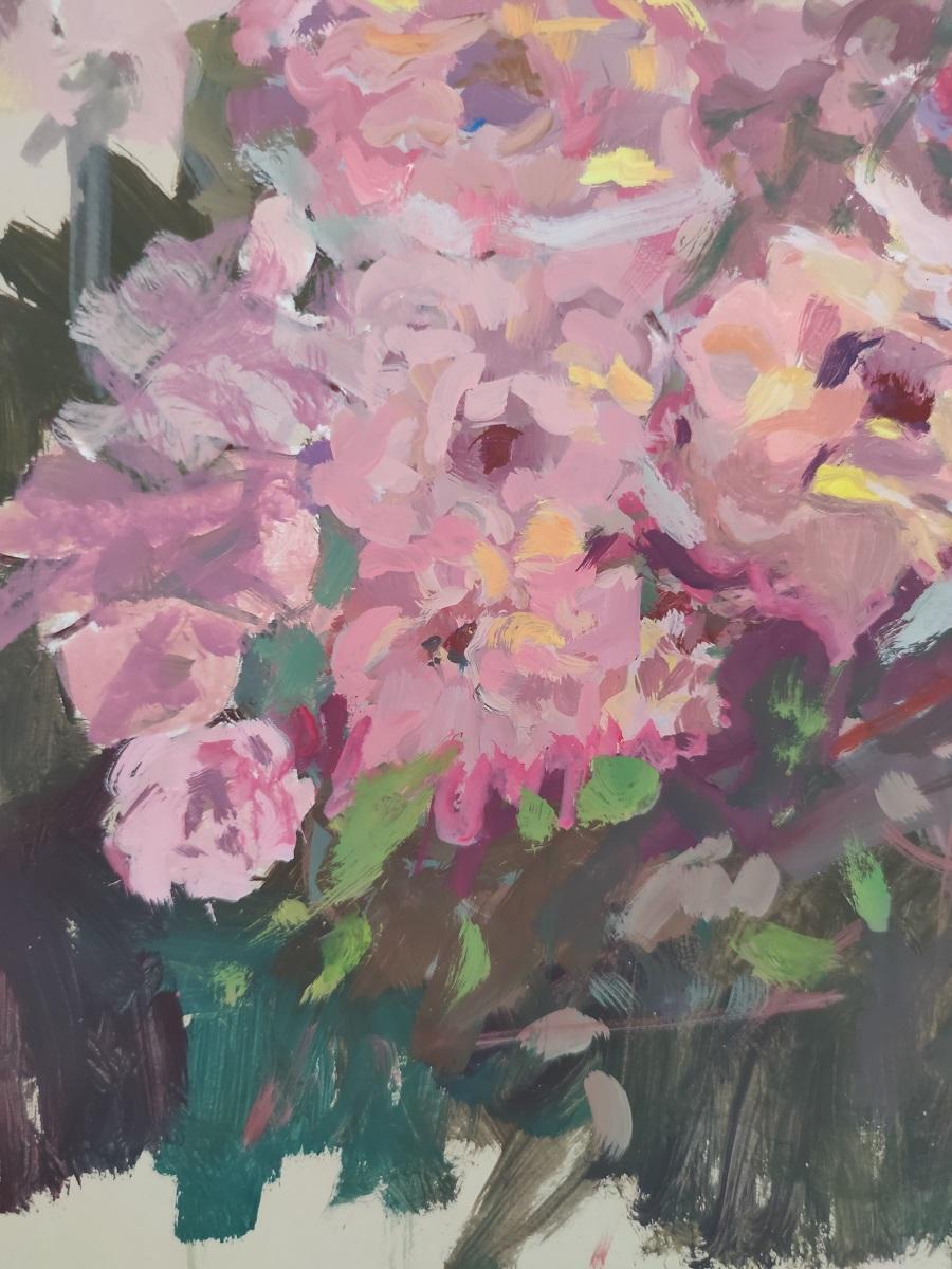 Always Roses - Fauvist Art by Linda Clerget