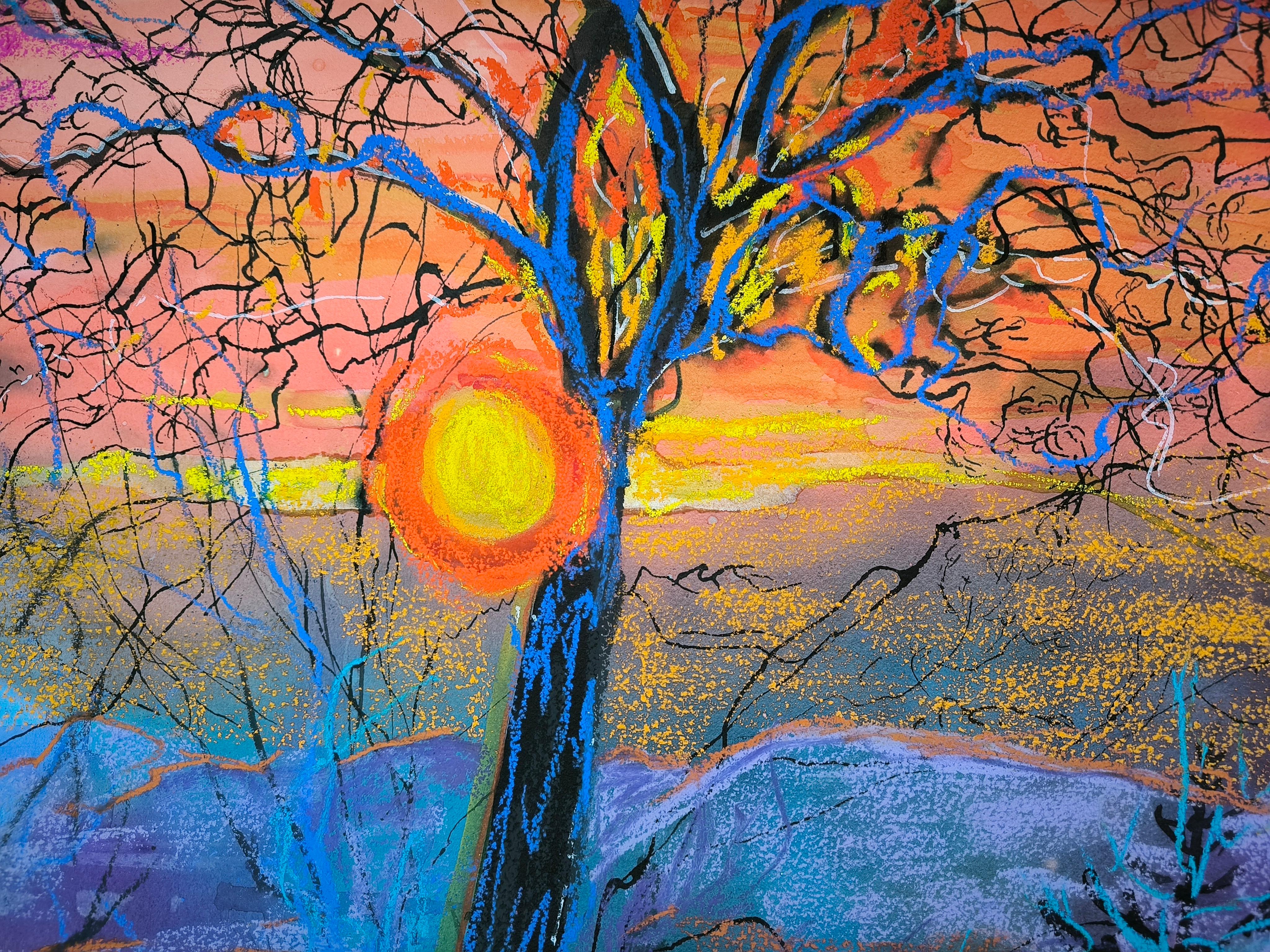 A Winter Light - Fauvisme Art par  Linda Clerget