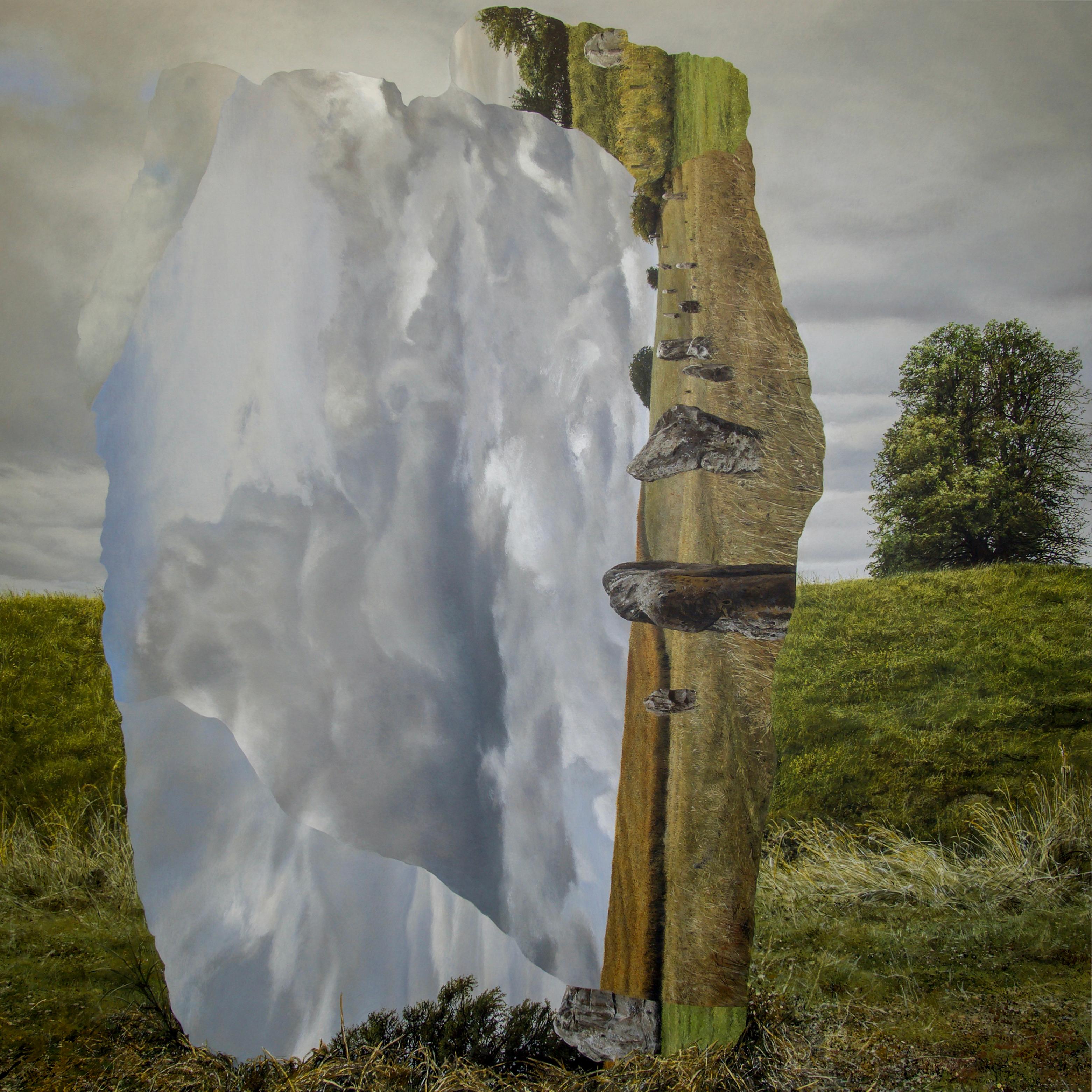 Landscape Painting de Colin Hunt - Sin título (La avenida de las piedras)